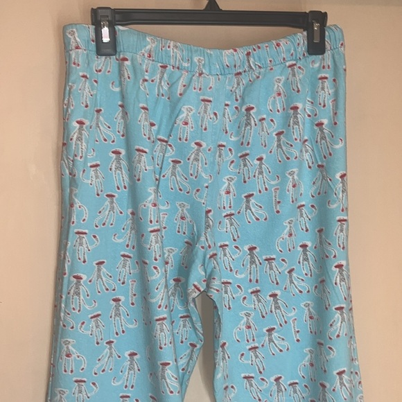 Munki Munki size medium lightweight flannel with sock monkeys. Pants only - Picture 7 of 8